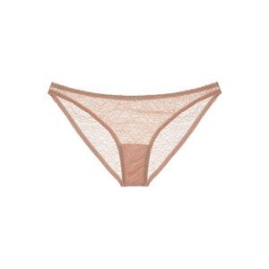 Journelle NWT Alix Delicate Lace Cheeky Bikini Sable Designer Lingerie Large